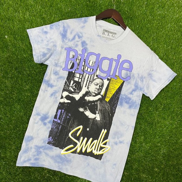 Biggie Smalls Tie-Dye Blue T-shirt size Small - Picture 2 of 7